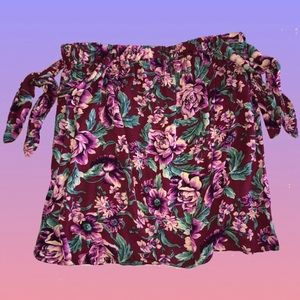 American Eagle Floral Tube Top